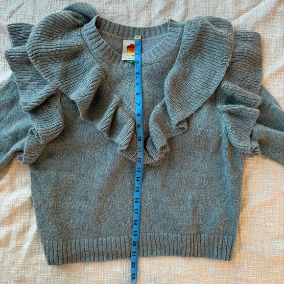FARM RIO METALLIC RUFFLE SWEATER SIZE M - Picture 14 of 15
